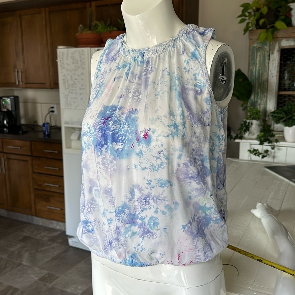 Devoted size medium tie-dye blouse, 100% Rayon